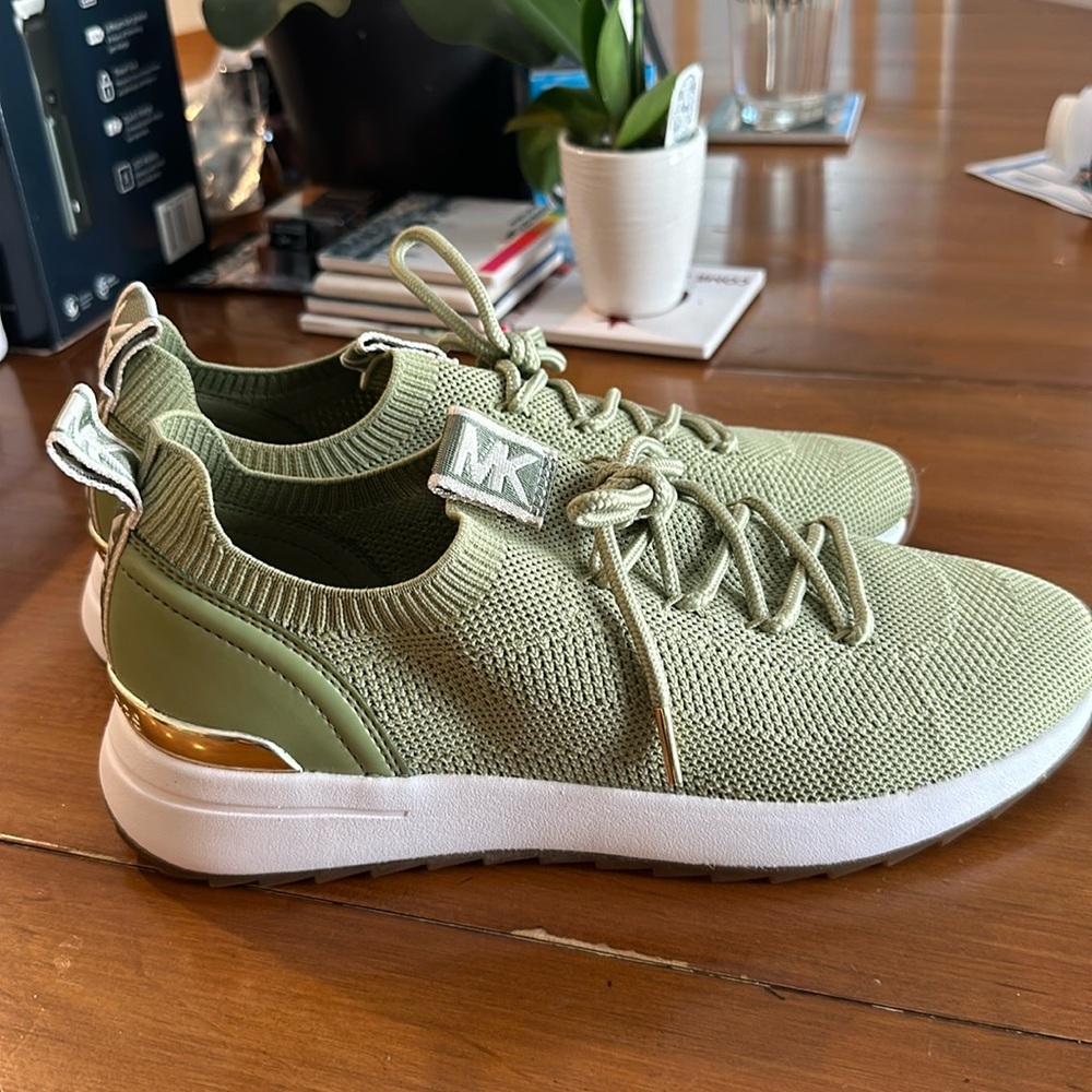 Michael Kors knit slip on sneakers